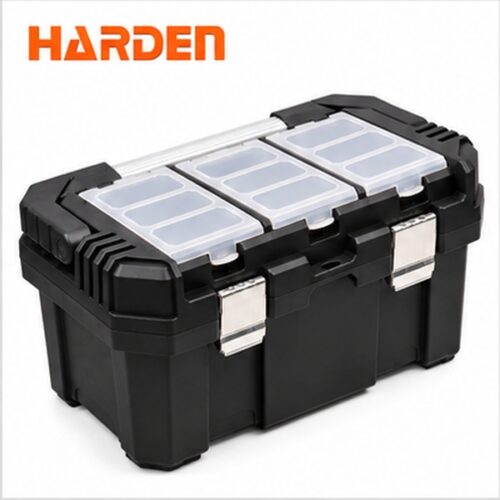 ⁦شنطة عدة بلاستيك 18 بوصة خدمة شاقة PP يد ألومنيوم 440×240×210 مم HARDEN – 520353⁩ - الصورة ⁦2⁩