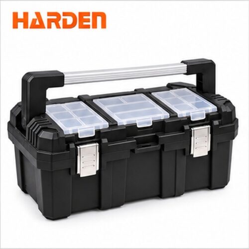 ⁦شنطة عدة بلاستيك 22 بوصة خدمة شاقة PP يد ألومنيوم 550×280×225 مم HARDEN – 520356⁩ - الصورة ⁦2⁩