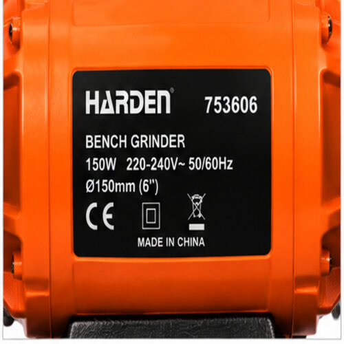⁦موتور جلخ 6 بوصة 150 وات جسم كبير HARDEN – 753606⁩ - الصورة ⁦4⁩